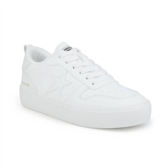 NEW VINTAGE HAVANA women's aura sneaker in pure white - Picture 1 of 5